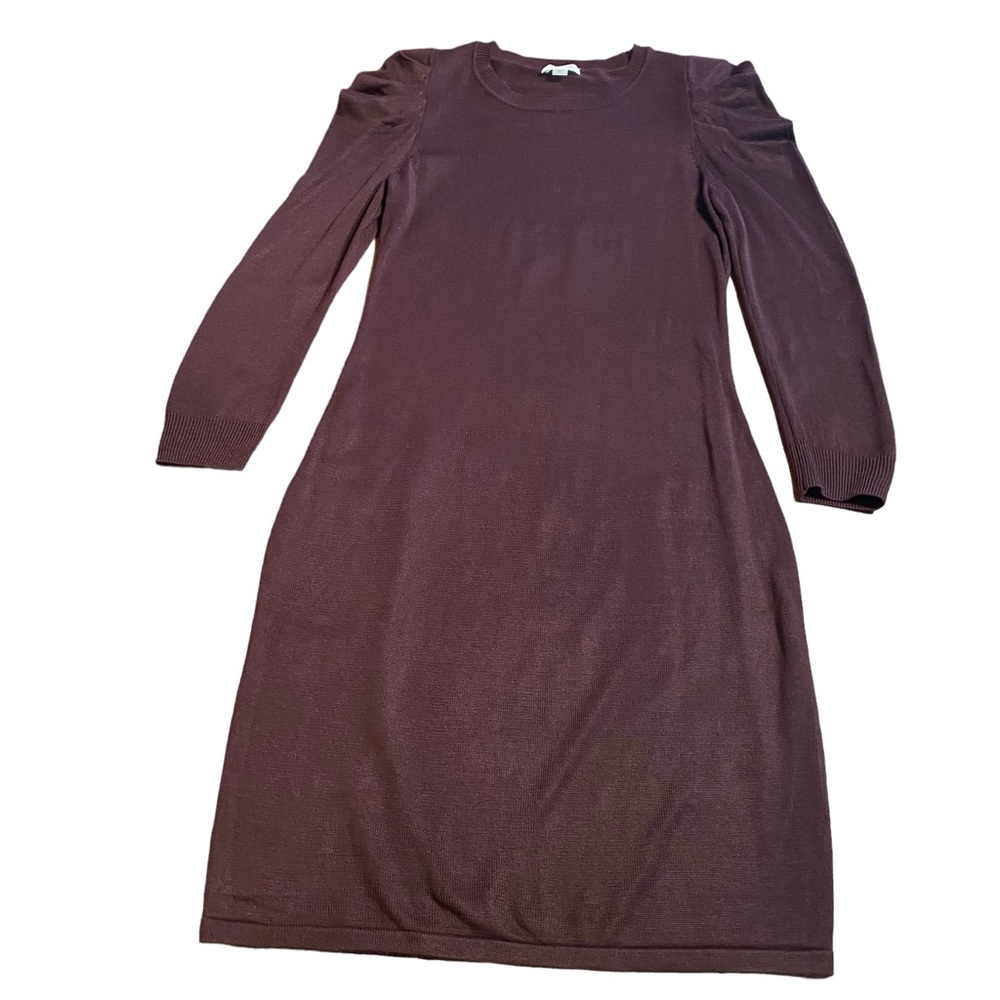 Calvin Klein Women's Puff-Sleeve Sweater Dress E